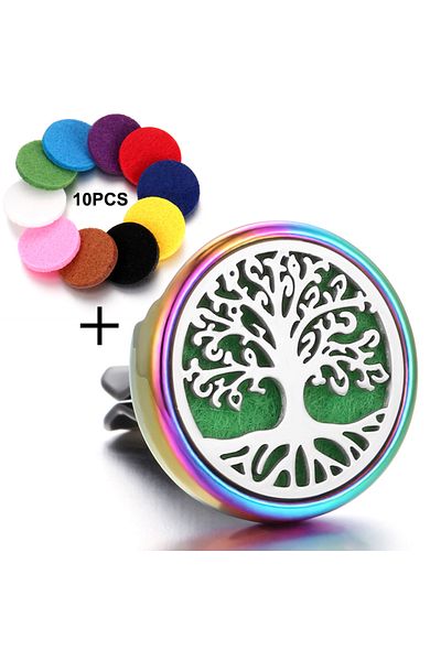 Choice Xq207-1-mian002 Colorful Essential Oil Diffuser Car Vent Clip Air Freshener Purifier Car Interior Pe