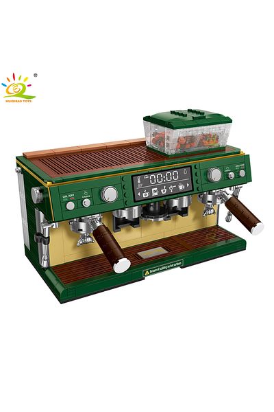 Choice No Box Huiqibao 928pcs Moc Coffee Machine Model Micro Building Blocks Mini Diamond City Friend Brick