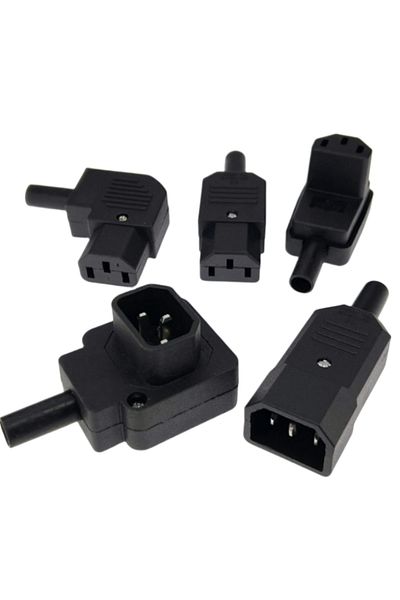 Choice1 Black Elbow C15 C13 C14 Power Cord Wiring Power Plug Assemble IEC Connector Outlet PDU UPS Electr...