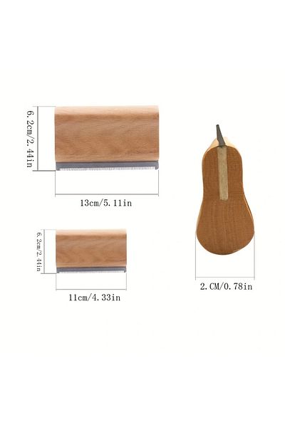 Choice M Wood Pet Cat Dog Horse Removal Shedding Grooming Tool Hair Brush Comb Long Hair Self-cleaning