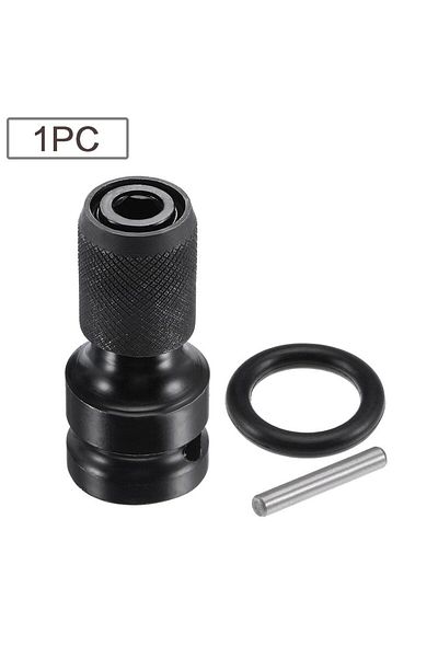 STONEGO 1pc 1pc 1/2 Inch Square Drive To 1/4 Inch Hex Socket Adapter Converter Chuck Adapter For Imp