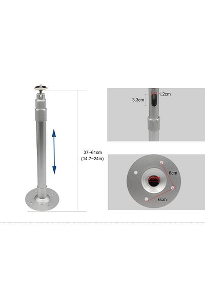 Choice 38cm To 61cm 40cm 60cm Universal 1/4 6mm Projector Mini Hanger Ceiling Mount Wall Bracket Td90 Leisu
