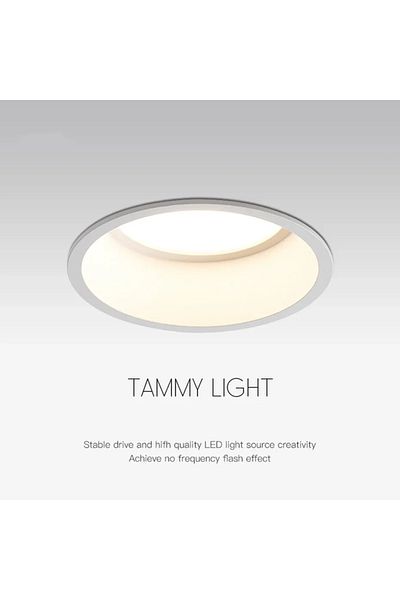 Choice 12w Warm White LED Downlight 15W 12W 7W 5W 220V 60 Degrees Angle Anti-Glare Indoor Living Room Nordi