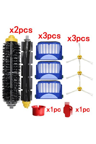 Choice As The Picture Replacement Kits For Irobot Roomba Vacuum Cleaner Main Roller Side Brush Filter 500 6