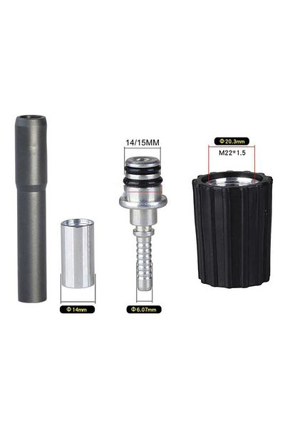 Choice 14 15mm Universal High Pressure Washer Hose Insert Fittings D14 D15mm Ring Nut M22 Car Wash Cleaning