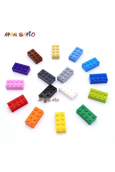 Choice 200pcs 2x4 Dot DIY Building Blocks Thick Figures Bricks Educational Creative Size Compatible With...