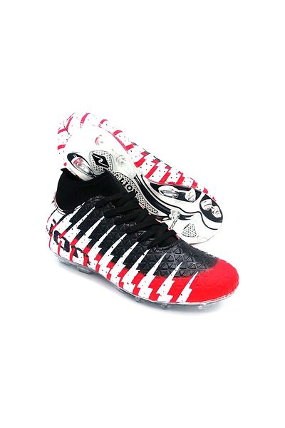 Lion 1453 Model Black Red Sports Cleats - with Socks