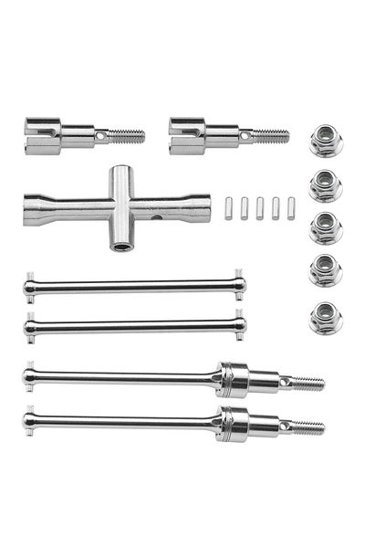 Choice 1 Set Metal Front And Rear Drive Shaft Cvd Dogbone Kits Set For 1/16 Scy Brushless 16101 16102 16103