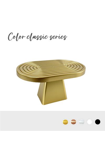 Choice Gold One Piece Cake Pedestal Stand And Cupcake Stands Holder Fruits Dessert Display Plate For Baby S
