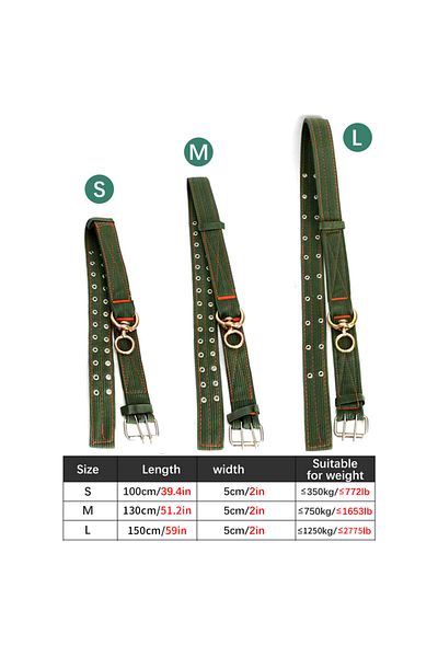 Choice L 150cm green Strong Durable Belay Tie Adjustable Cattle Collar Cow Hauling Collar Livestock Feedin
