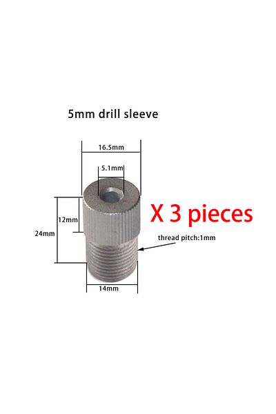 YOMO 3pcs 5mm 3pc 3mm-15mm Drill Sleeve For Doweling Jig Hole Drilling Locator Drill Guide Bushing Carpen