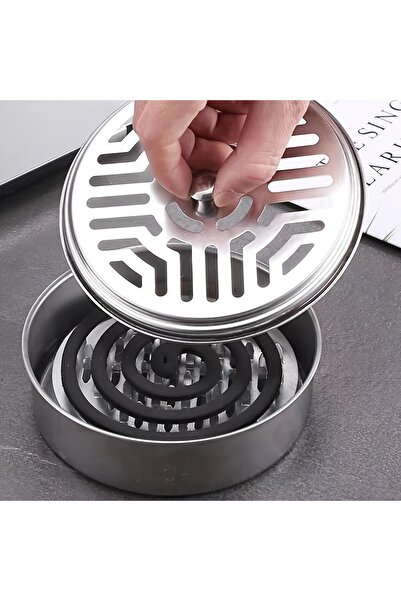 Choice حامل بخور فضي مكون من قطعة واحدة، حامل صينية لفائف البعوض للاستخدام ال...