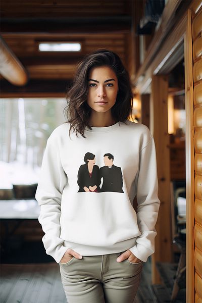 qoeuyl boutique Fleabag unisex, δώρο Φούτερ με στάμπα τριών νημάτων 100% βαμβακερό με λαιμόκοψη