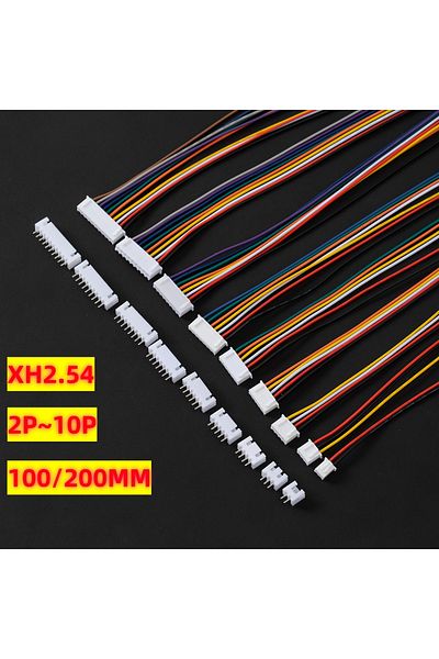 Choice Length 100mm 4p Xh2.54mm 5sets Jst1.25 Zh1.5 Ph2.0 Xh2.54 Connector Female Male 2/3/4/5/6/7/8/9/10p