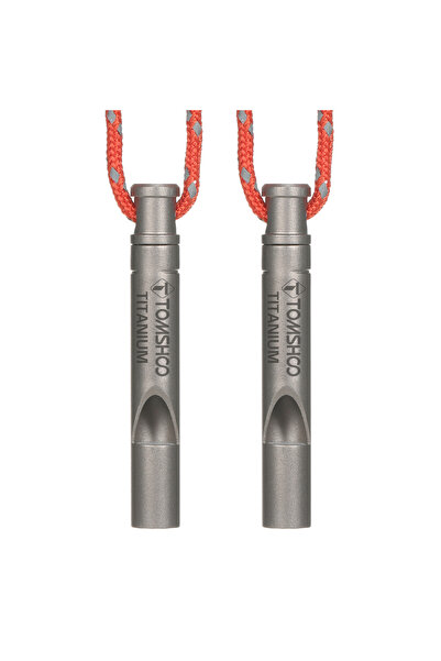 Choice صافرة طوارئ من التيتانيوم من TOMSHOO مع سلك صافرة نجاة خارجية للتخييم ...