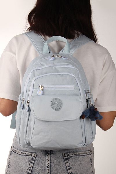 By Hakan My Polo 8675 Clinker Women's Backpack Medium Day Water Resistant Ice Blue