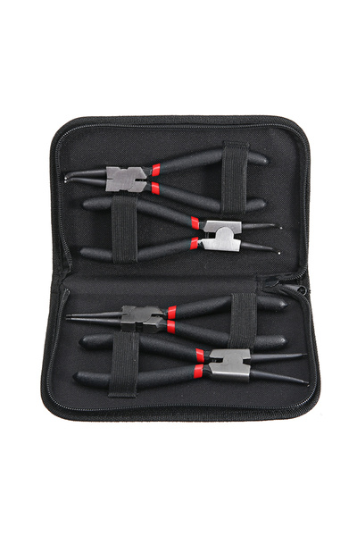 Choice طقم كماشة سيركليب مكون من 4 قطع باللون الأسود، كماشة ذات أنف طويل مقاس...