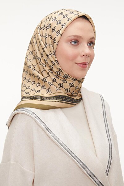 Levidor Moss Green L Pattern Aura Scarf