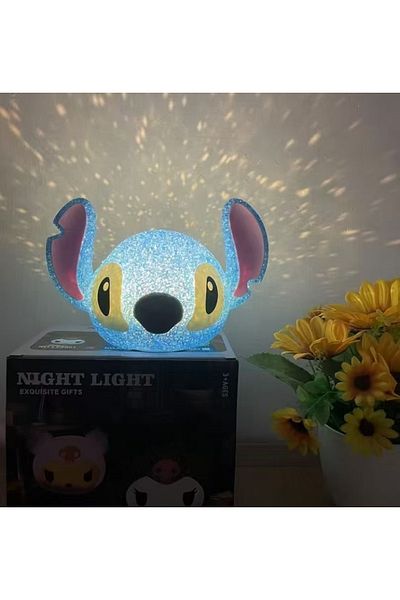 Choice No Battery Stitch Disney Stitch Particle Projection Night Light Cute Cartoon Lilo & Stitch 3d Doll R