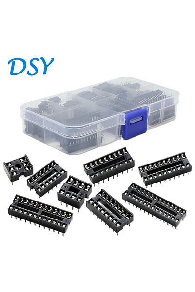 Choice 66 قطعة/الوحدة مع صندوق DIP IC مآخذ محول اللحيم نوع المقبس عدة 6 8 14 16 18 20 24 28 دبوس DIP-6 ...