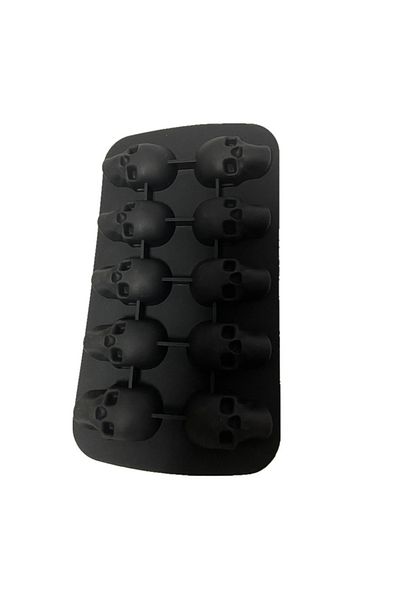 Choice Black Silicone Ice Cube Tray, 3d Silicone Ice Cubes, Great For Whiskey, Cocktails And Any Drinks (10