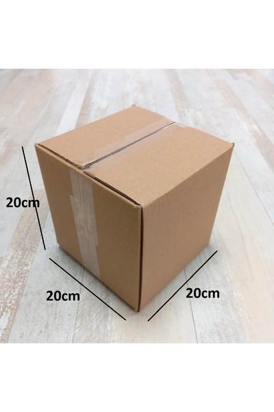 Pinkev 10 Adet Çift Oluklu Küçük Boy Ambalaj Kolisi 20x20x20cm
