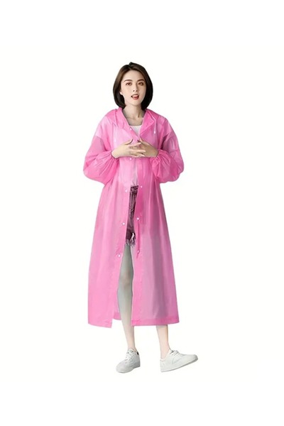 Taimi Rain Ponchos for Adults Reusable EVA Rain Coats for Women Men Waterproof Long Rain Jackets