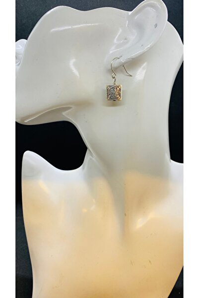 Porsuk Alternatif El yapımı gümüş kaplama etnik kadın küpe