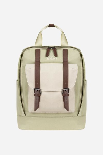 Nordbron Water Green Unisex σακίδιο πλάτης Laptop 15,6 ιντσών - με ρυθμιζόμενο λουράκι, ζώνη και θήκη