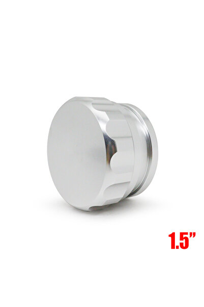 Choice سدادة وغطاء لحام من الألومنيوم مقاس 1.5 بوصة فضية وقطر خارجي 1 بوصة و1...