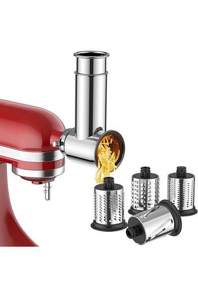 Choice Dishwasher Safe,stainless Steel Slicer/shredder Attachment For Kitchenaid Stand Mixer, Salad Mach...