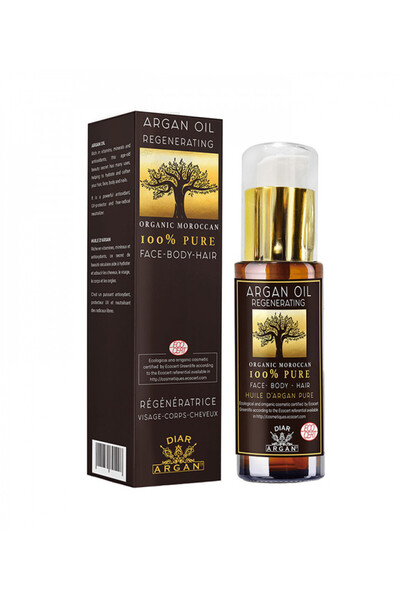Diar argan زيت الارجان التجميلي المجدد للوجه والاظافر والشعر من ديار ارجان 30مل