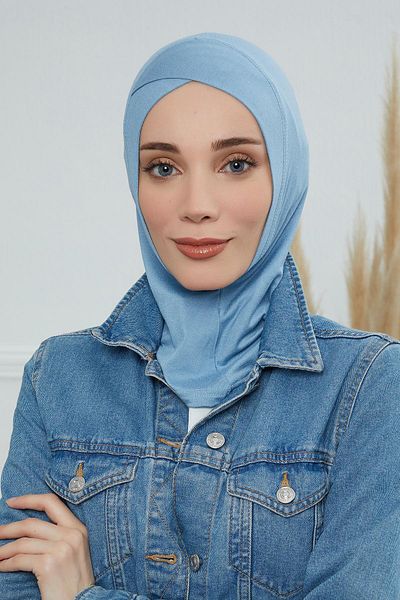 Aisha's Design قبعة من القطن الممشط مع تفاصيل متقاطعة في الأمام، tb-4، tb-4