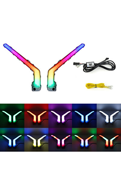 Choice RGB LED Front Turn Signature Light With RGB Flow Lights Chasing for UT...