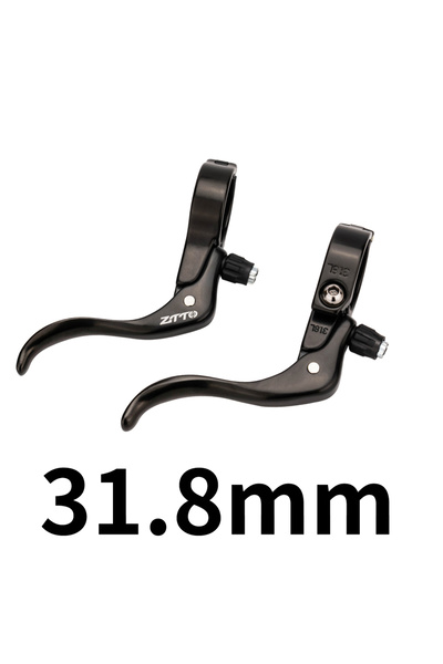 ZTTO زوج واحد من أذرع فرامل الدراجة ذات الترس الثابت مقاس 31.8 بوصة باللون ال...