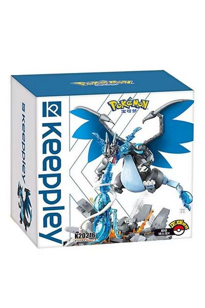 Choice With Box K20216 Original Pokemon Assembled Building Blocks Toys Anime Figures Ultra Charizard X Cart