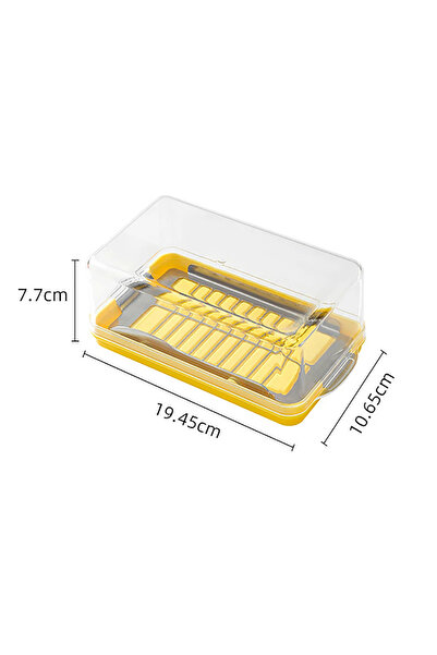 Choice علبة تخزين كبيرة الحجم لتقطيع الجبن والزبدة والجبن الطازج مع غطاء مجمد