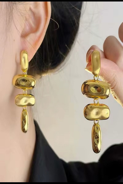 DEMOKAN Women's Earrings Four Rods Dangle Model Earrings