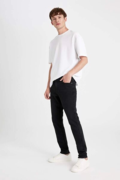 DeFacto S2285 Carlo Skinny Fit Normal Bel Dar Paça Dar Paça Jean Pantolon