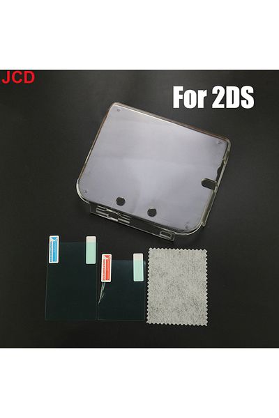 JCD B Anti Scratches Case Clear Crystal Hard Housing Cover Shell For 2ds Anti Scratches Transparent.