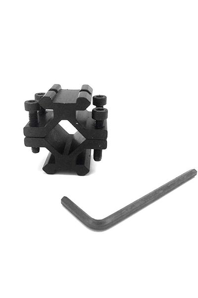Choice Black 1 Pcs Tactical Adjustable Universal Rail 20mm Rail Barrel Mount For Picatinny Weaver Scope Fla