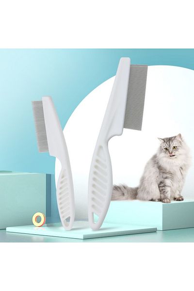 Choice Flea Comb Dog Cat Hair Removal Brush Stainless Steel Dense Teeth Inline Comb Portable Pet Univers...