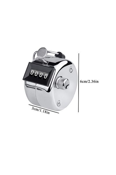 NIUXIANG B Metal Handheld Tally Counter 4-digit Number Count Clicker,mechanical Counters Clickers Pitch Coun.