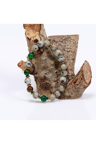 Taş Sandığı Opalite and Jade Stone Bracelet - 8 mm