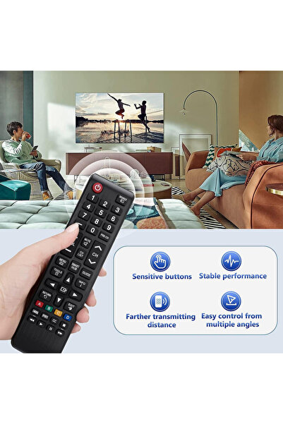 Choice black New TV Remote Control Smart TV Replacement Remote Control BN59-01175N for Samsung TV LED 3D Un