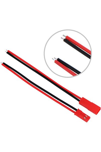 AOKIN 20cm 20 Pairs 20 Pairs 22 Awg Jst Plug Connector 2 Pin Male Female Plug Connector Cable Wire For Led