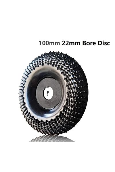 Choice 4 Inch 22mm Grinder Wheel Disc Wood Shaping Wheel Wood Grinding Shaping Disk Curved Grinding Disc...