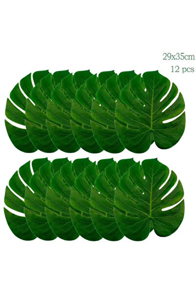 Choice 5 24 قطعة من أوراق النخيل الاستوائية الاصطناعية لحفلات السفاري في الغا...