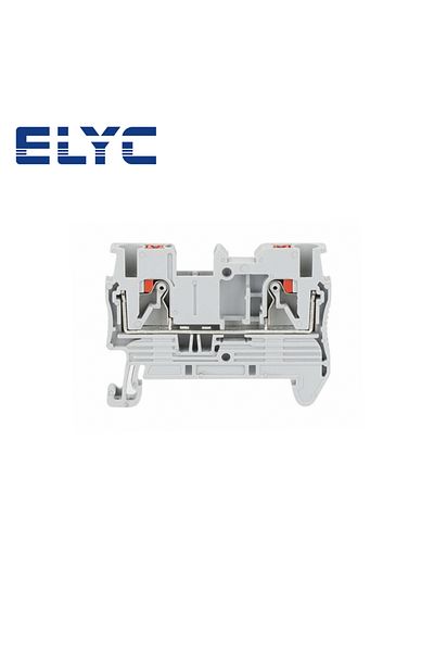 Choice Grey 100pcs Pt2.5 Push-in Termin Spring Plug Cable Screwless Electrical 2.5mm Ns35 Din Rail Terminal
