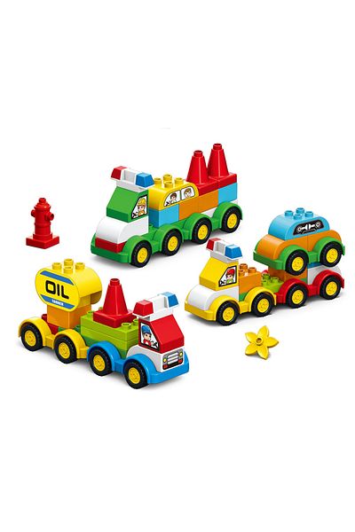 Choice 140pcs Large Particles Duploed Car Squad Building Blocks Diy City Cars Educational Bricks Kids To...